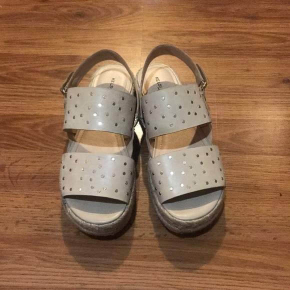 Kelsi Dagger Beige Espadrille Sandals - Picture 2 of 4